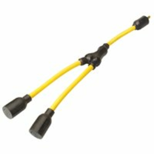 Coleman Cable 747139 Twist-To-Lock Y Adapter