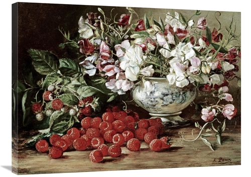 Global Gallery GCS-268230-36-142 36 in. Raspberries & Sweet Pea Art Pr