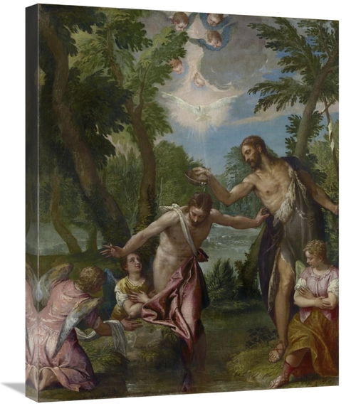 Global Gallery GCS-456161-2228-142 22 x 28 in. The Baptism of Christ A