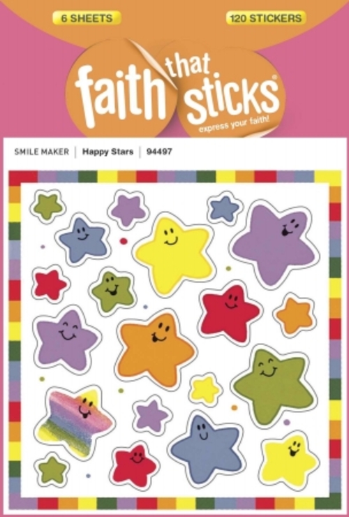 Tyndale House Publishers 10317X Sticker - Happy Stars 6 Sheets