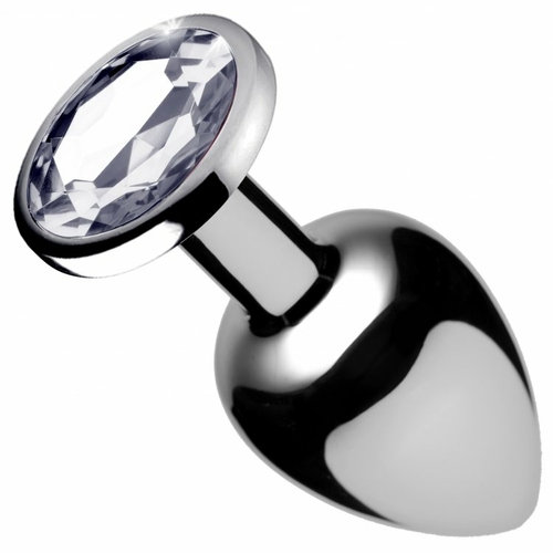 Clear Gem Anal Plug - Large