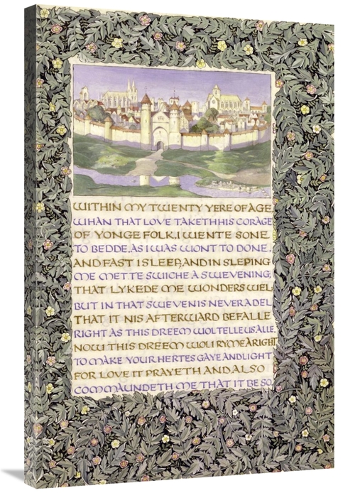 Global Gallery GCS-268323-36-142 36 in. Chaucers the Romaunt of the Ro