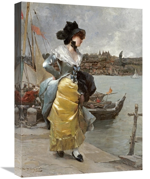 Global Gallery GCS-268384-22-142 22 in. At the Quayside Art Print - Em