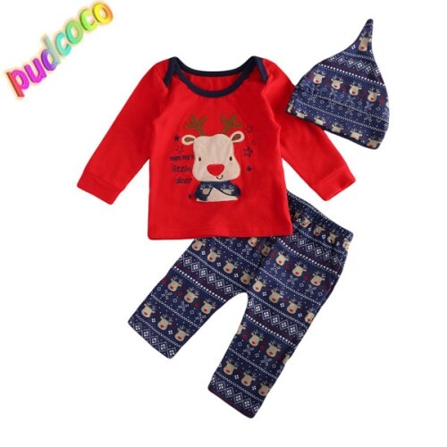 Toddler Baby Boy Girl Xmas Cotton Clothes T