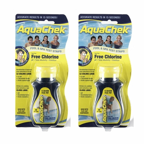 ETS AC511244CS Aquachek Chlorine Test Strip, Yellow