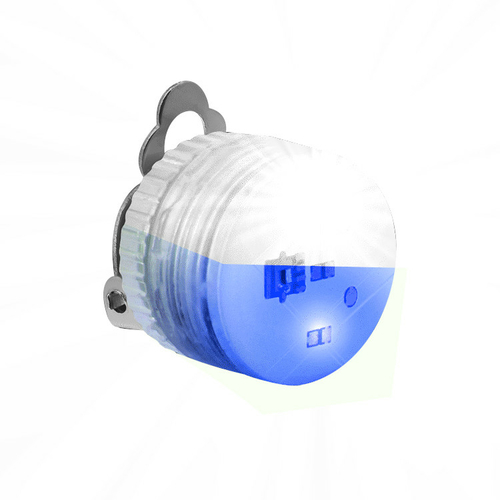 Blinkee 1890000 Clip Flashing Body Light Lapel Pins, Blue & White