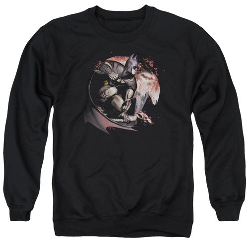 Trevco BM1996-AS-5 Arkham City & Blood Moon Long Sleeve Adult Crewneck