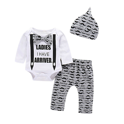 0 18M Baby Boy 3pcs Clothes Set Newborn Infant