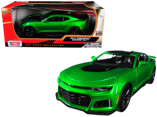 2017 Chevrolet Camaro ZL1 Metallic Green 1/24 Diecast Car Model by