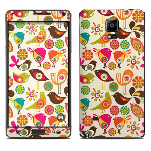 DecalGirl SGN4-BIRDFLOWERS Samsung Galaxy Note 4 Skin - Bird Flowers