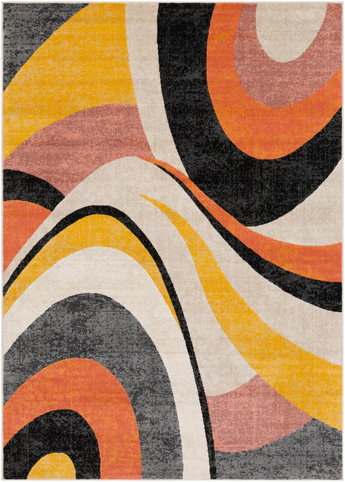 Surya CIT2346-5373 5 ft. 3 in. x 7 ft. 3 in. City Area Rug, Multi 