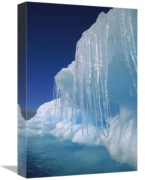 Global Gallery GCS-453432-1218-142 12 x 18 in. Icicles Hanging From Ic