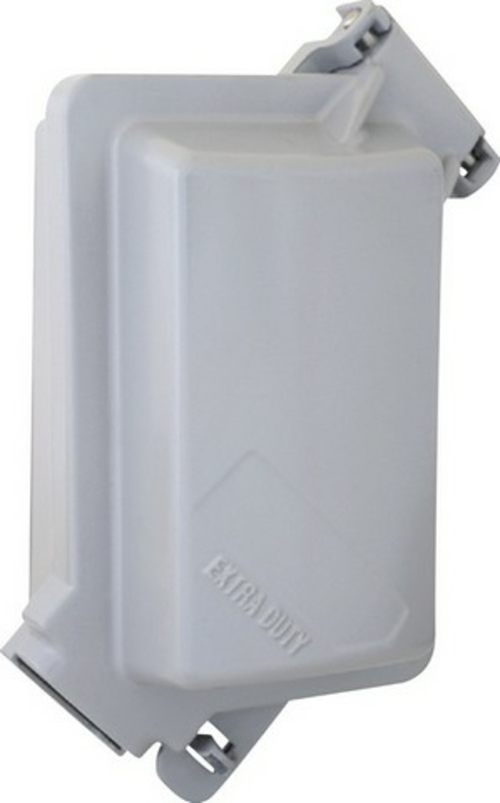 Sigma 14438 1 Gang Gray Vertical Metal Weatherproof In-Use Cover