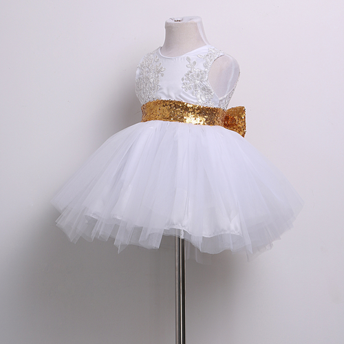 XMAS Kids Baby Girls Flower Sequins Tulle Tutu