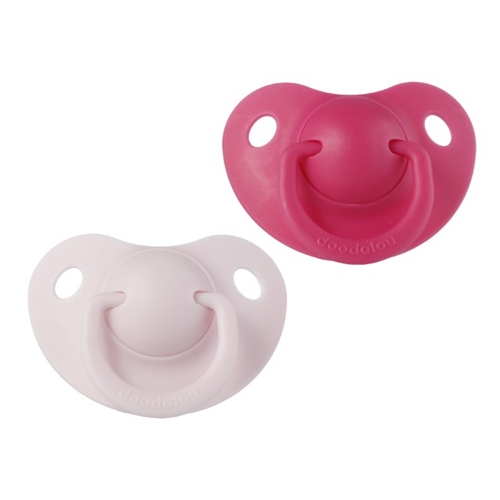 Doodalou Pacifier Light Pink and Hot Pink - Medium