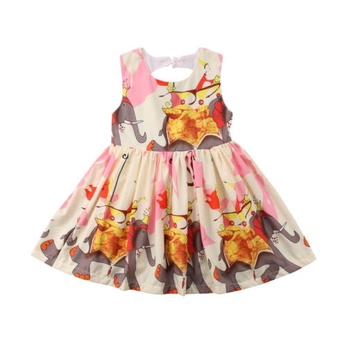 New Summer Toddler Baby Girls Animal Floral