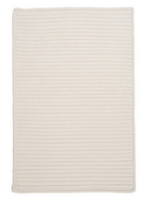 Colonial Mills Rug H141R048X072S Simply Home Solid - White 4 ft. x 6 f