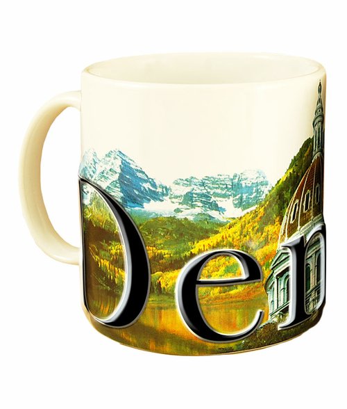 Americaware SMDEN02 Denver 18 oz Full Color Relief Mug