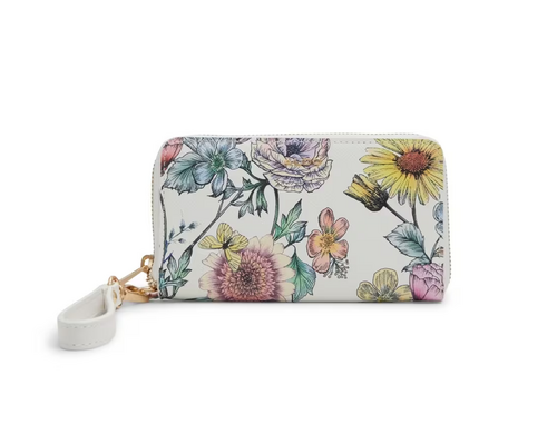 Bi-Fold Clutch with Metal Logo