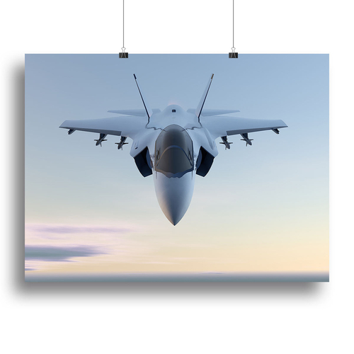 3D Jet F-35 fighter Canvas Print or Poster