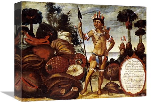 Global Gallery GCS-267624-16-142 16 in. Yumbo Indian from Maynas Art P