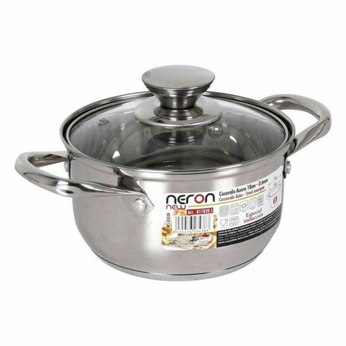 Casserole with lid Quttin New Neron Steel Induction