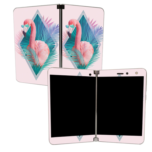 MightySkins MISURDUO-Flamingo Vice Skin for Microsoft Surface Duo - Fl