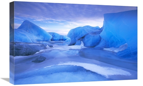 Global Gallery GCS-453591-1624-142 16 x 24 in. Blue Icebergs, Icel