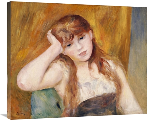 Global Gallery GCS-267136-36-142 36 in. Jeune Fille Blonde Art Print -