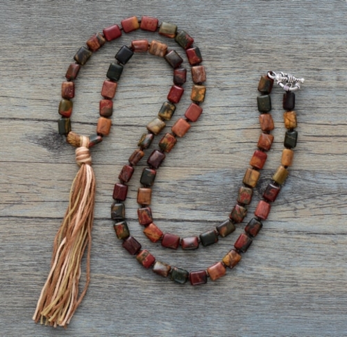 Exclusive High End Fashion Natural Stone Tassel