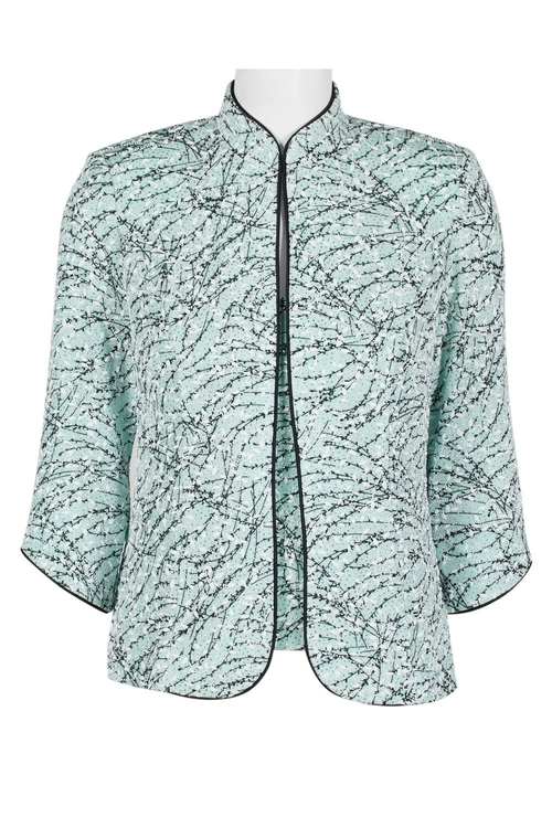 Alex Evenings Scoop Neck Sleeveless Embellished Jersey Top with 3/4