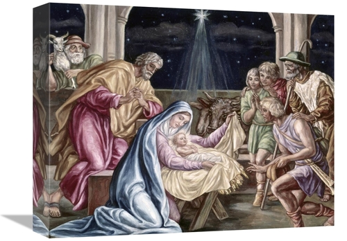 Global Gallery GCS-283334-16-142 16 in. Birth of Our Lord Art Print - 