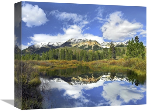 Global Gallery GCS-396223-16-142 16 in. Easely Peak Reflected in Big W