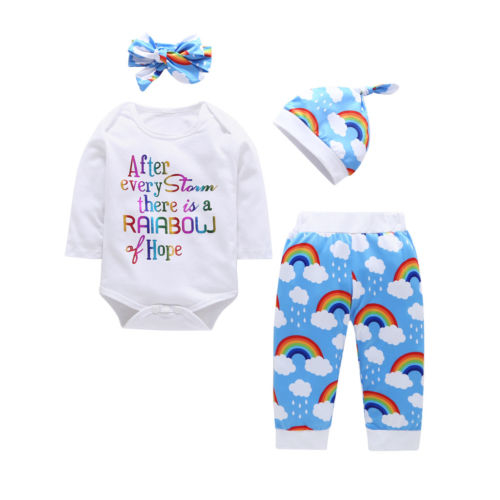 Pretty Newborn Kids Baby Boy Girl Rainbow