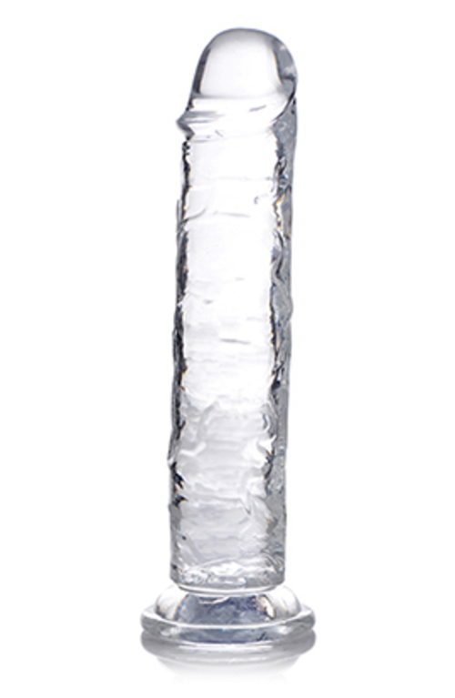 Jock C - Thru 7 Inch Clear Tpe Dildo
