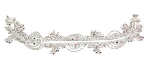 Women's Handcrafted Silver Plated Anklet Pair for Wedding Cultural