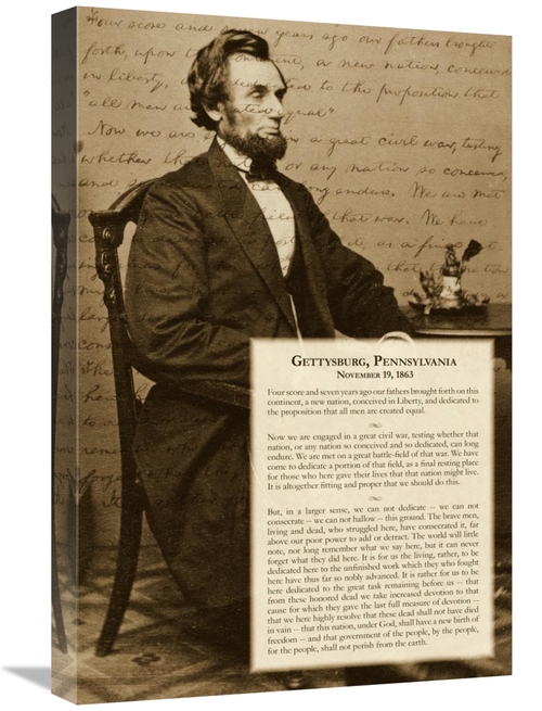 Global Gallery GCS-456132-1624-142 16 x 24 in. Abraham Lincoln - Getty