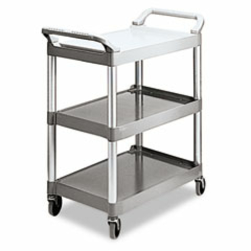 Rcp 342488PM Economy Plastic Cart  3-Shelf  18-5/8w x 33-5/8d x 37-3/4