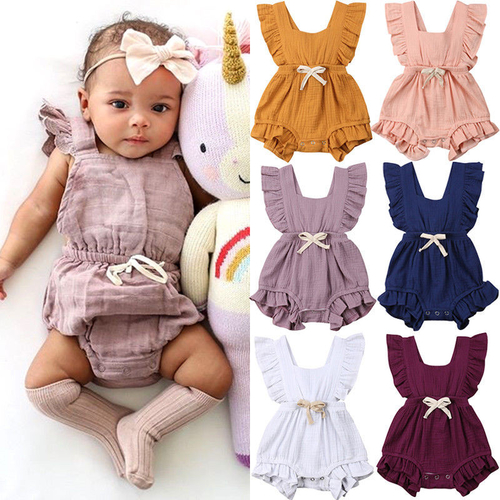 Cute Newborn Cotton Clothes Baby Girl Summer