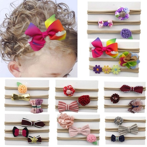 Best sale baby girl headband 3Pcs Kids Elastic