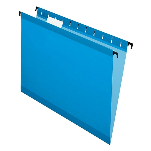 Surehook Polylaminate Hanging File Folder,Blue, Pack 20