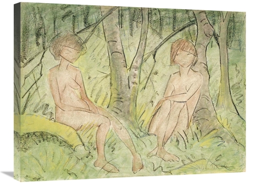 Global Gallery GCS-266922-30-142 30 in. Two Women in the Forest Art Pr