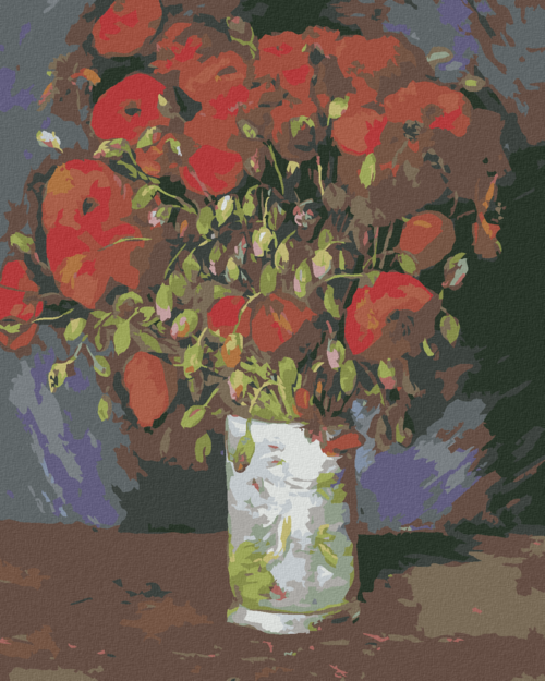 Paint by Numbers - Vase with Poppies (VINCENT VAN GOGH)