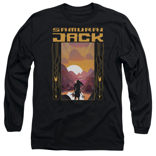 Trevco CN901-AL-2 Samurai Jack & Sunrise by Adult 18-1 Long Sleeve T-S