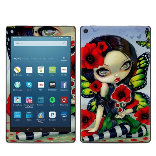 DecalGirl AKHD88-POPPYMAGIC Amazon Kindle Fire HD 8 2018 Skin - Poppy 