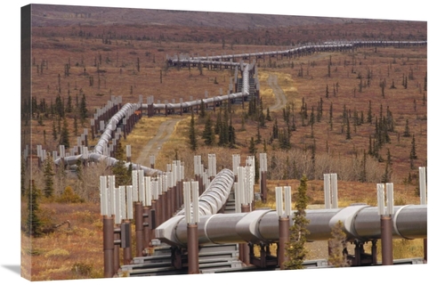 Global Gallery GCS-395744-2436-142 24 x 36 in. Oil Pipeline Crossing T