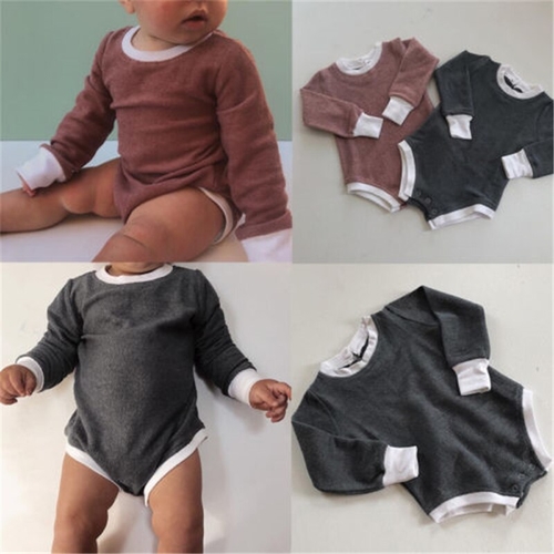 Casual Newborn Baby Boy Girl Bodysuit Autumn