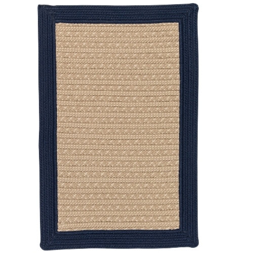 Colonial Mills Rug BY53R036X060S 3 x 5 ft. Bayswater Braided Rug Navy