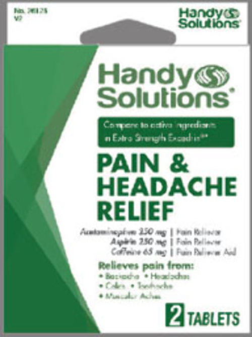 Handy Solutions Pain & Headache Relief - 2 Caplets