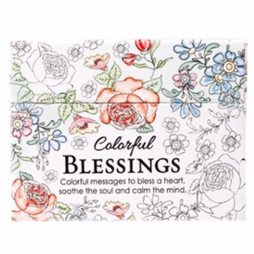 Christian Art Gifts 086849 Colorful Blessings Adult Coloring Cards - B